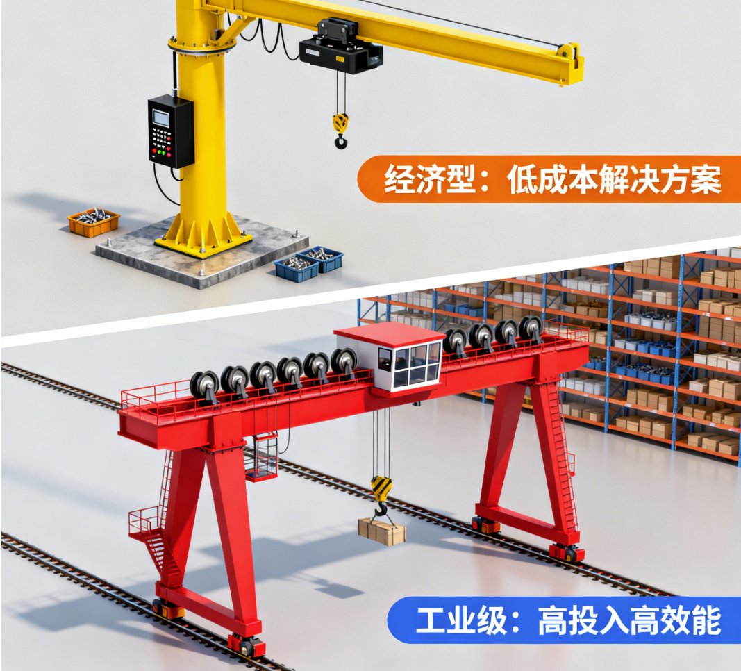 悬臂吊和龙门吊哪个贵：选购不当，差价可超百万？