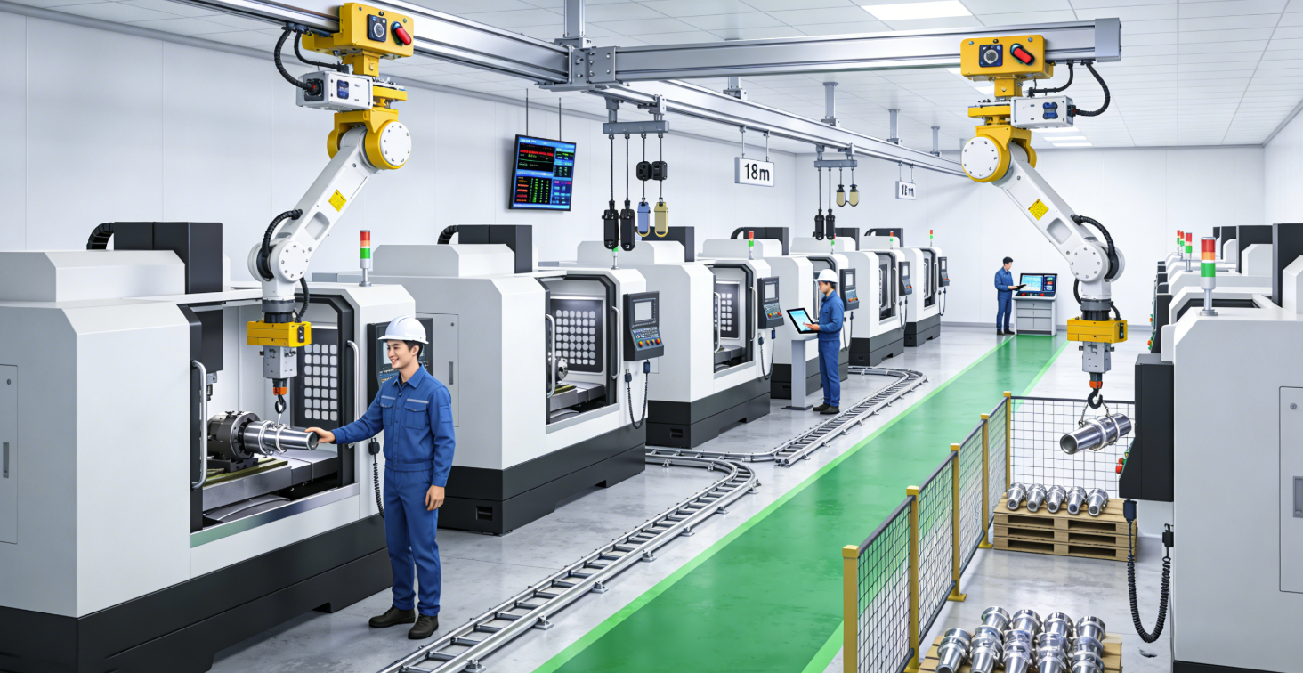 某汽配厂：装了KBK + 助力臂，省3个人