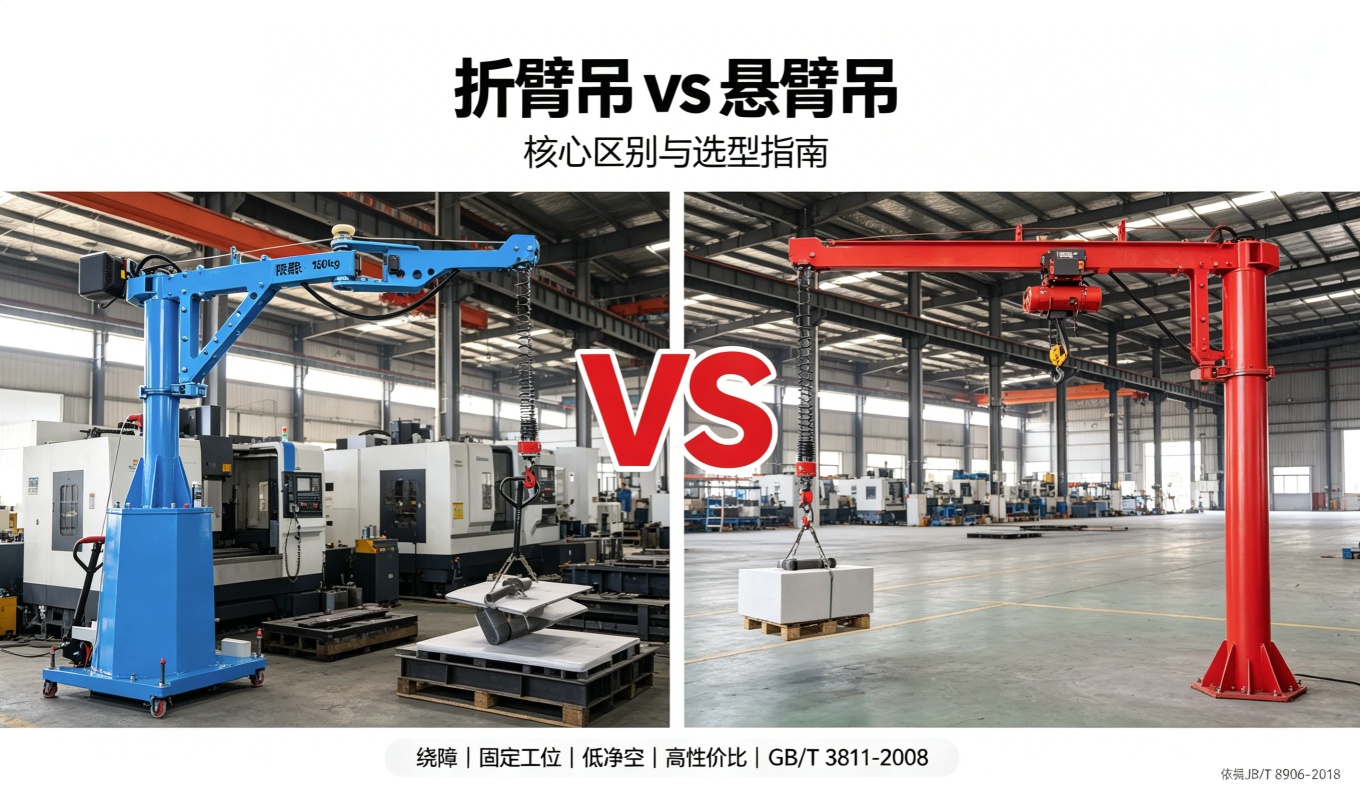 折臂吊与悬臂吊结构对比图