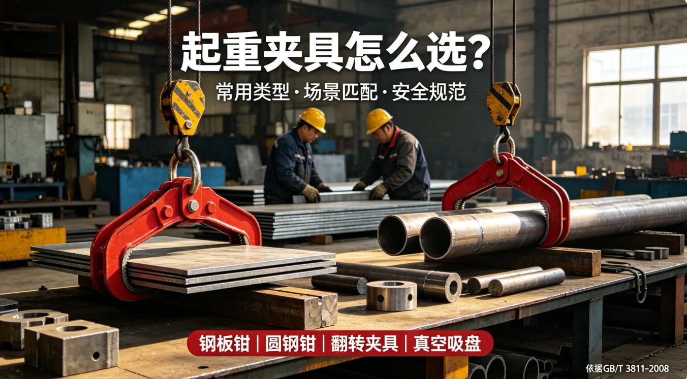 钢板钳圆钢钳等起重夹具选型封面图 钢板钳圆钢钳等起重夹具选型封面图