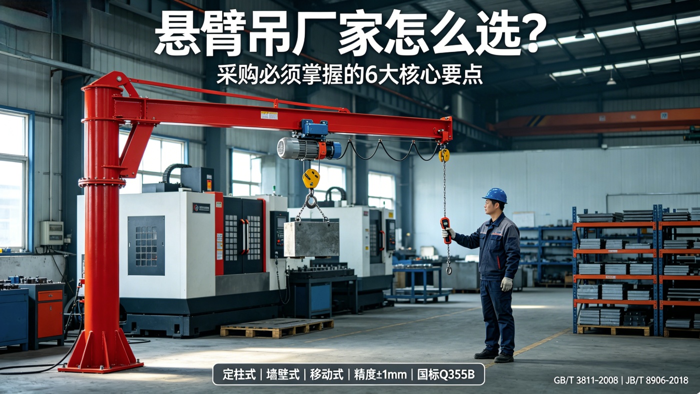 红色悬臂吊车间作业及采购指南封面图 红色悬臂吊车间作业及采购指南封面图