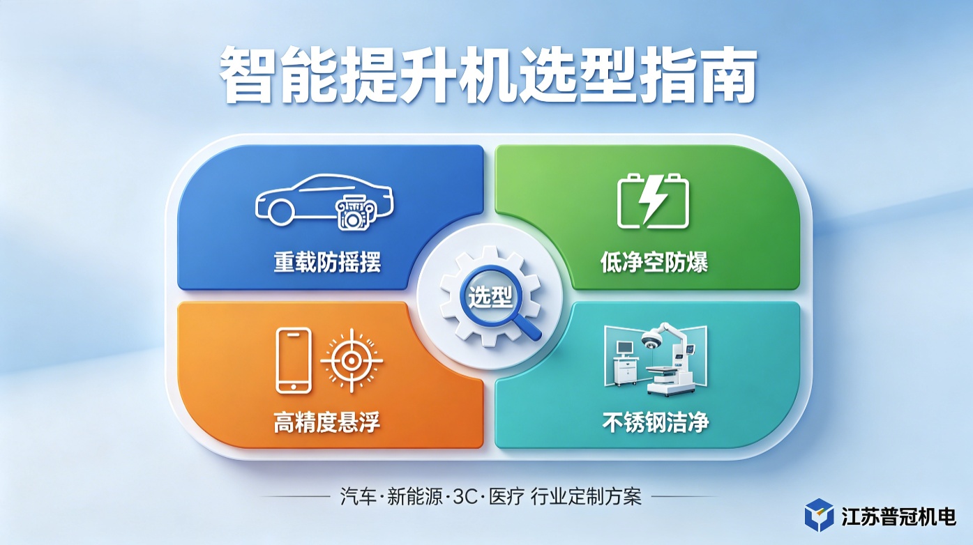 智能提升机四大行业选型指南封面 智能提升机四大行业选型指南封面