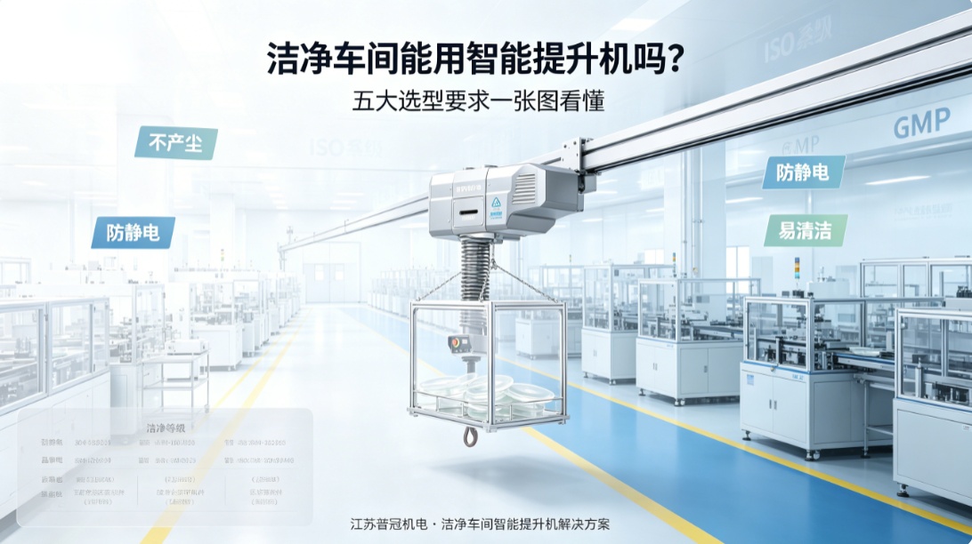 洁净车间智能提升机防尘防静电选型指南