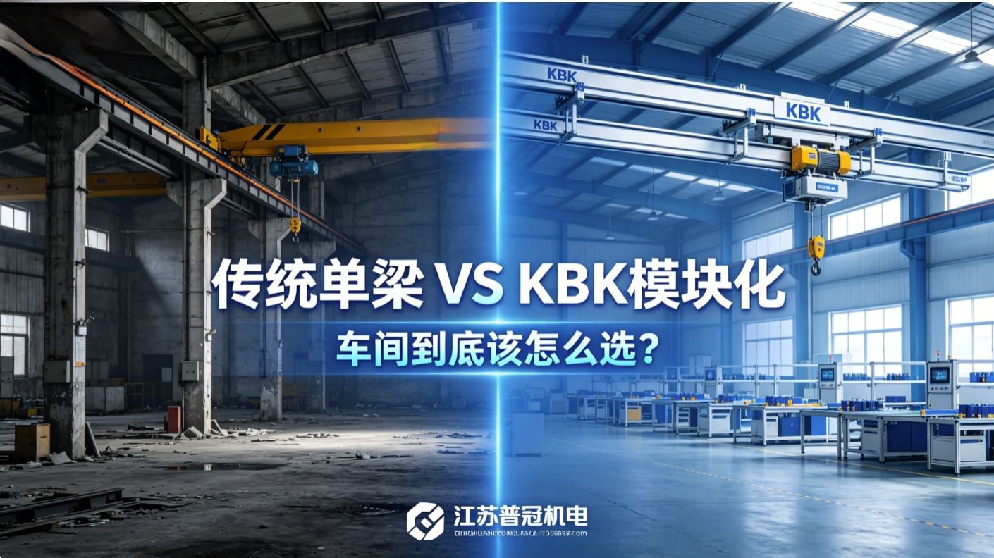 模块化组合起重机与传统单梁起重机对比展示封面图 模块化组合起重机与传统单梁起重机对比展示封面图
