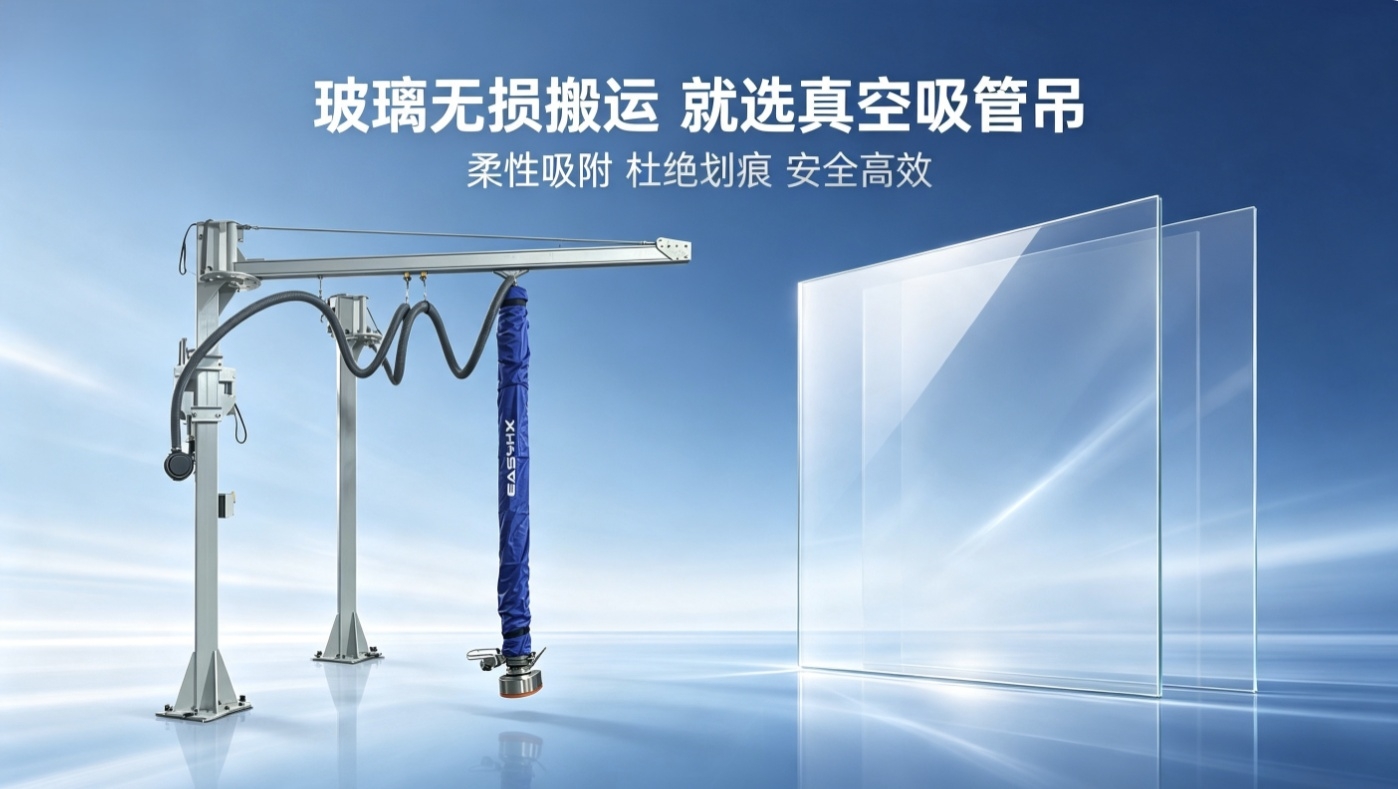 玻璃板材怎么搬才不会刮花？真空吸管吊了解一下