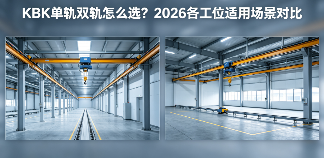 KBK 单轨与双轨系统结构对比实景图.png