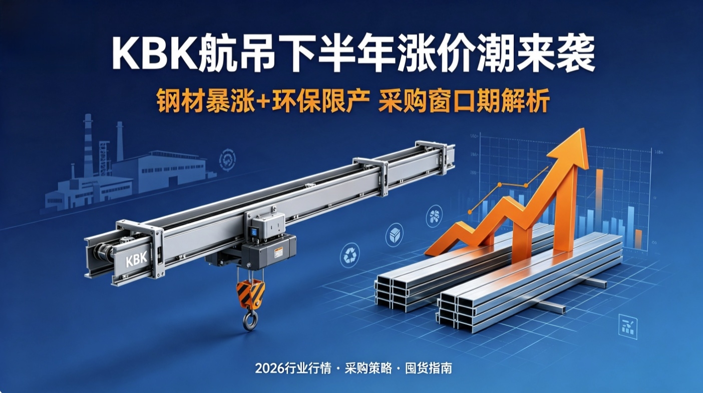 钢材暴涨叠加环保限产，KBK起重机下半年或将迎来“涨价潮”，现在囤货还来得及？