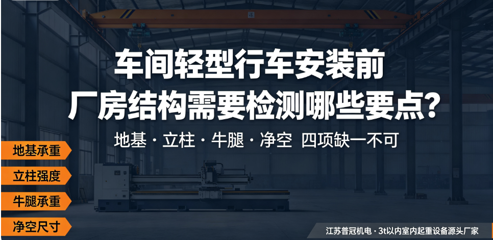 江苏普冠机电行车安装厂房结构检测要点.png