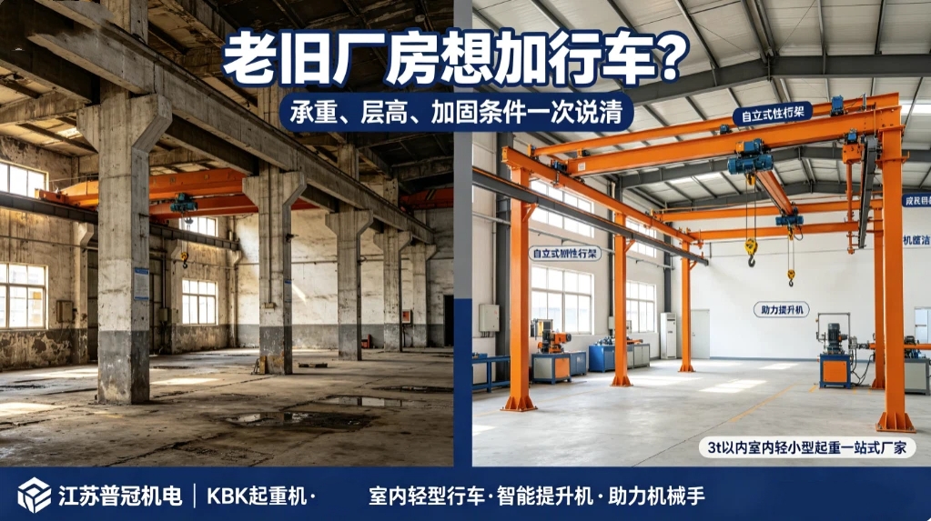老旧厂房想加行车？承重、层高、加固条件一次说清