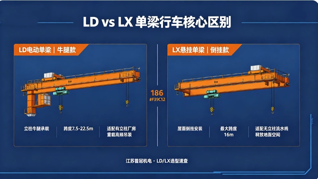 江苏普冠机电 LD 与 LX 单梁行车对比图.jpg