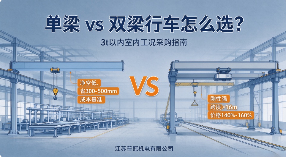 单梁行车和双梁行车区别在哪？车间采购一次说清