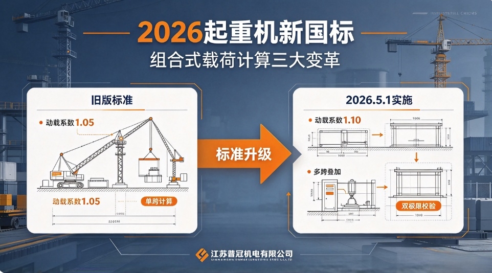 2026年起重机新国标（GB/T 22437）对组合式起重机载荷计算有哪些新要求？