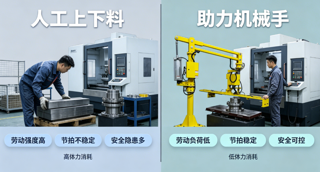数控机床人工上下料与助力机械手效率对比信息图.png